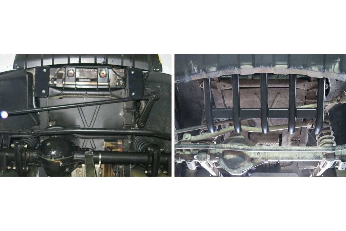 Защита стальная АвтоБроня для рулевых тяг из трубы на UAZ Patriot (3163) фото 3