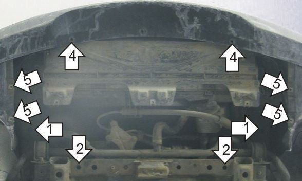 Защита стальная Мотодор для радиатора на BMW 3-serie фото 4