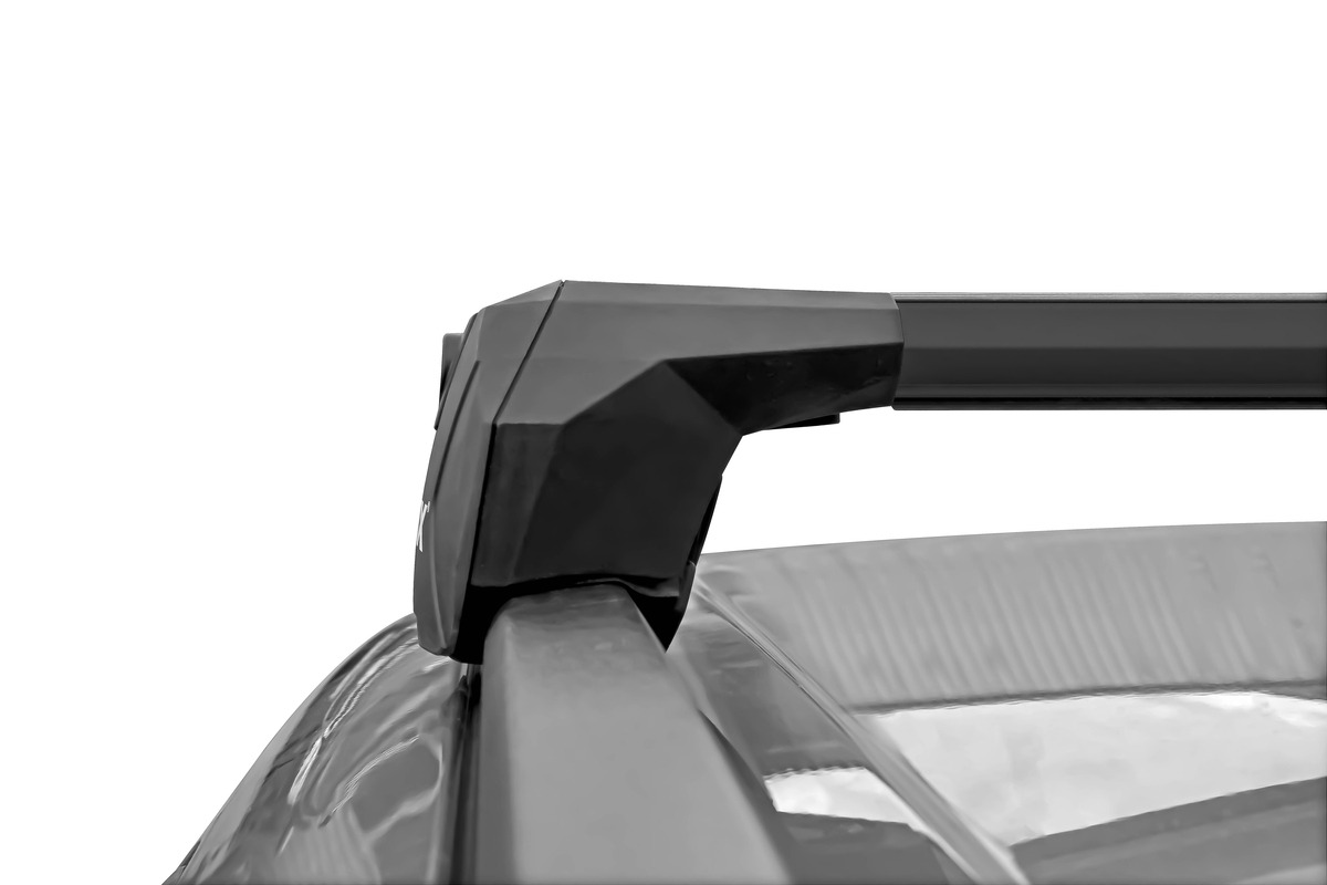 Багажник на интегрированные рейлинги LUX SCOUT с черными дугами фото 5
