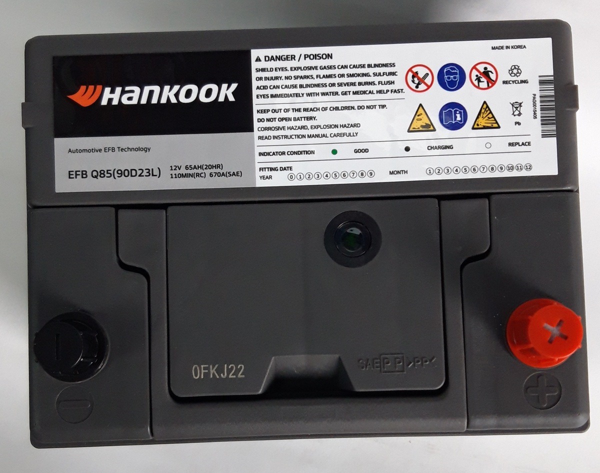 Аккумулятор Hankook EFB 90D23L фото 2