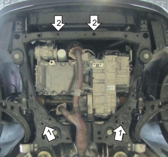 Защита стальная Мотодор для картера двигателя, КПП на Ford Explorer фото 3
