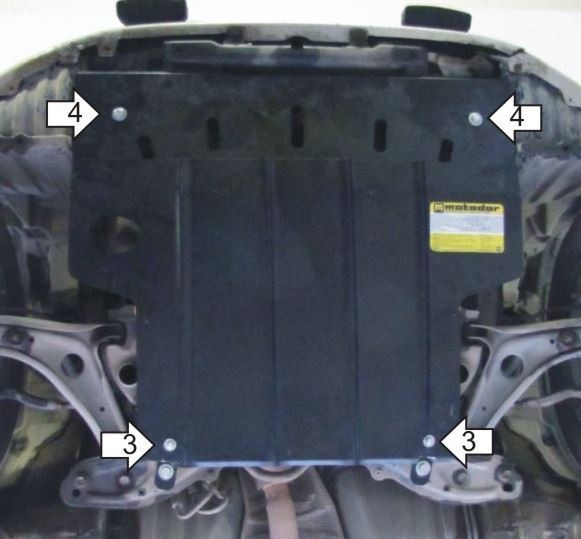 Защита стальная Мотодор для картера двигателя, КПП на Toyota Probox/succeed фото 2
