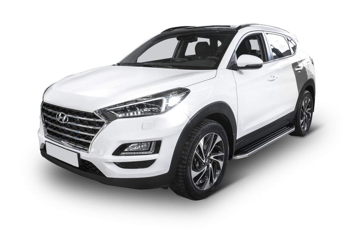 Порог-площадка Rival Premium A173ALP c комплект крепежа для Hyundai Tucson (TL) и Kia Sportage (QL) фото 4