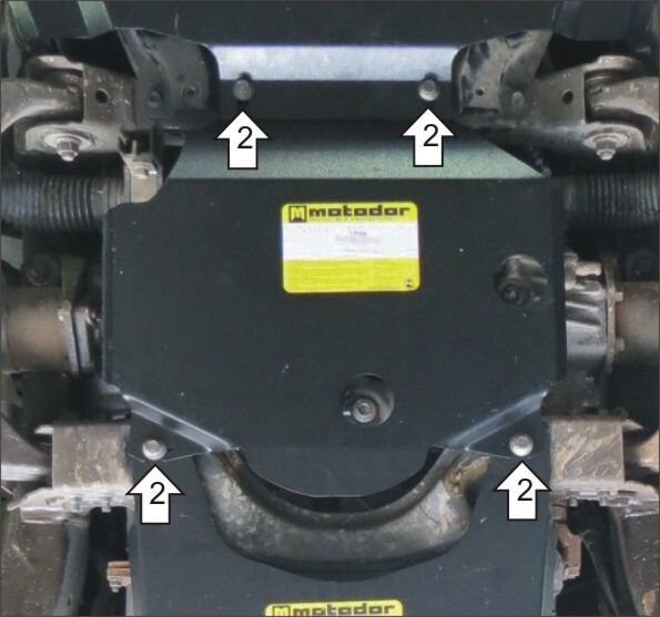Защита стальная Мотодор для картера двигателя на Chevrolet TrailBlazer фото 4