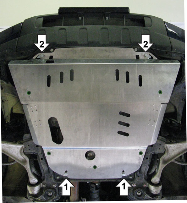 Защита алюминиевая Мотодор для картера двигателя, КПП на Honda Pilot фото 3