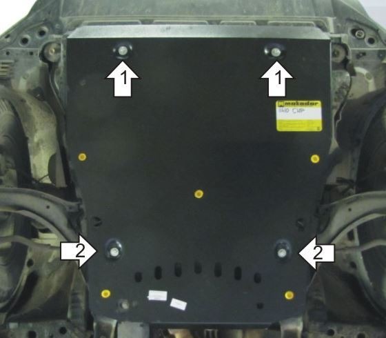 Защита стальная Мотодор для картера двигателя, КПП на Nissan X-Trail фото 2