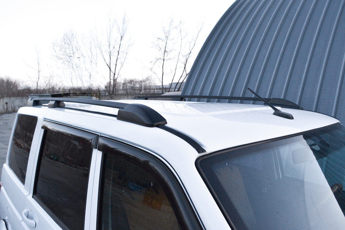 Рейлинги на крышу PT Group черный муар для UAZ Patriot фото 3