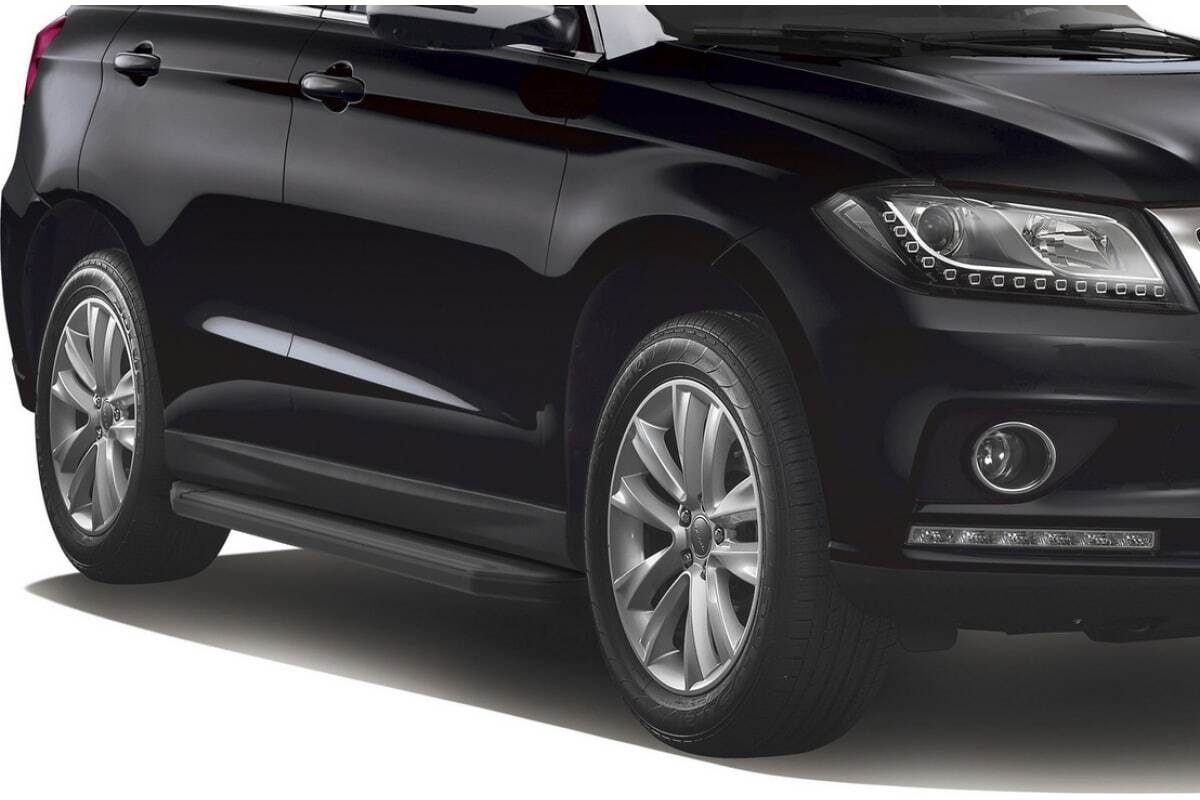 Порог-площадка Rival Premium-Black A173ALB c комплект крепежа для Haval H2 фото 2