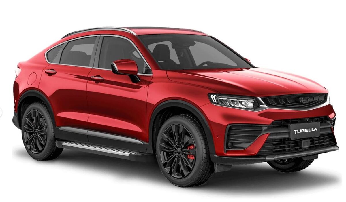 Порог-площадка Rival Bmw-Style D180AL c комплектом крепежа для Geely Tugella (FY11) фото 3