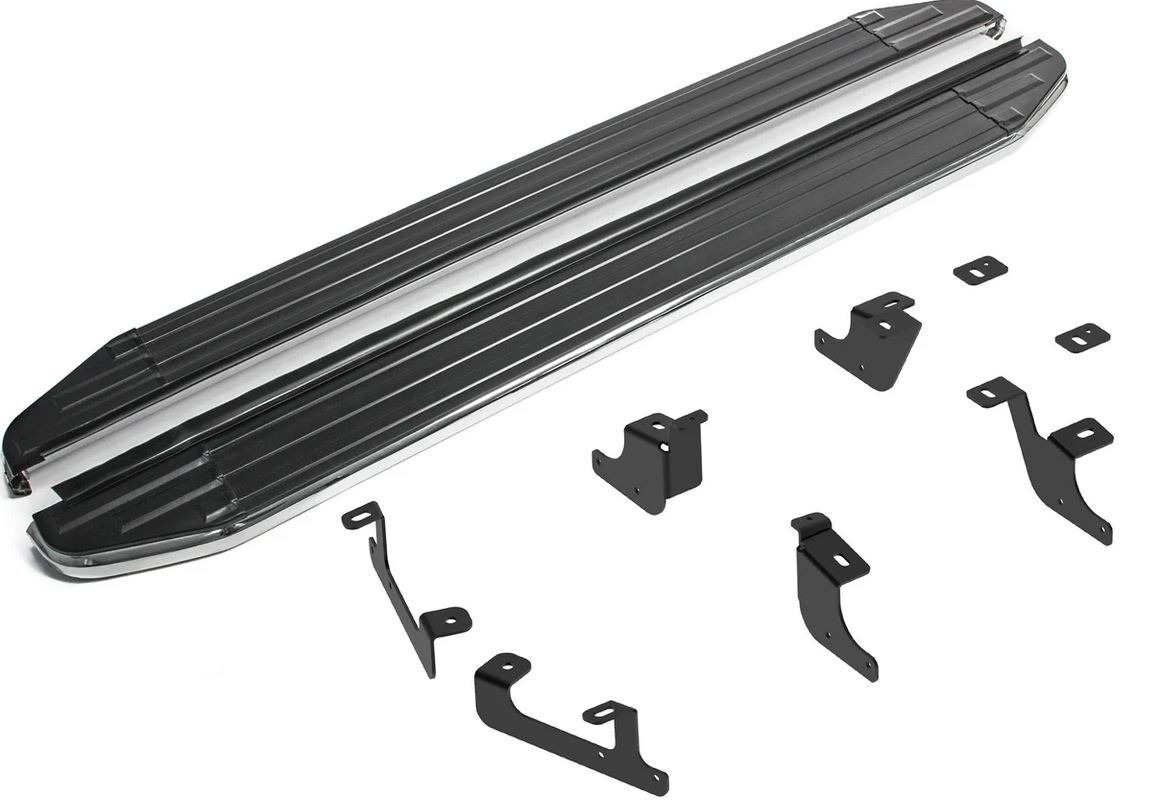 Порог-площадка Rival Premium A173ALP c комплектом крепежа для Geely Coolray (SX11) и Belgee X50