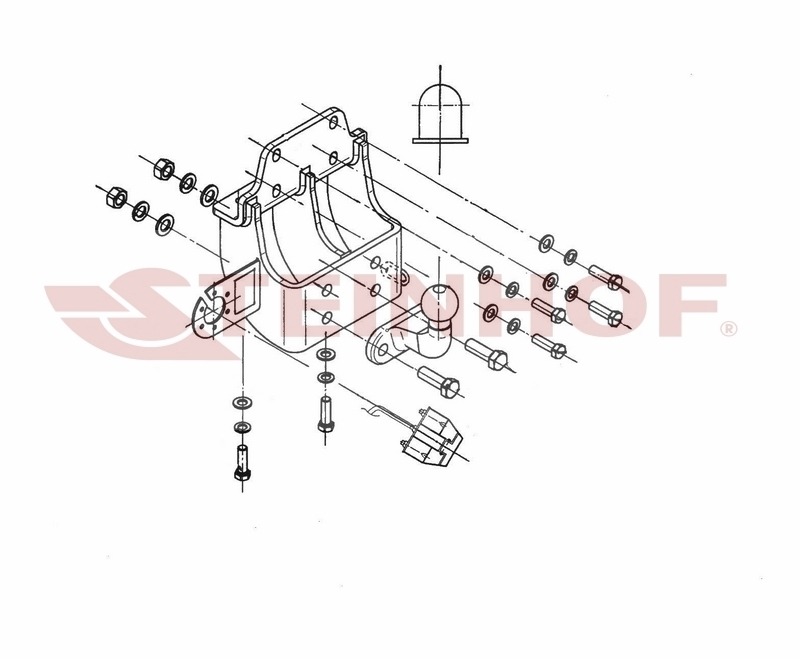 Фаркоп Steinhof для Toyota Land Cruiser Prado  (J125) 