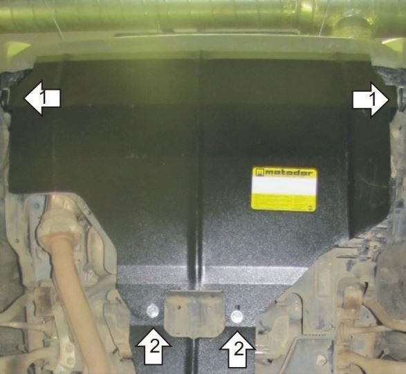 Защита стальная Мотодор для картера двигателя Subaru Forester фото 2