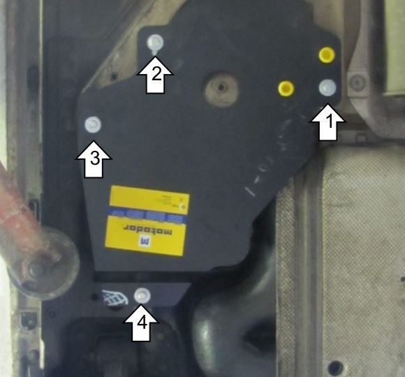 Защита стальная Мотодор для топливных трубок на Opel Astra и Chevrolet Cruze фото 2