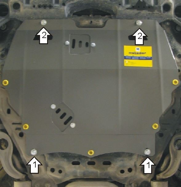 Защита стальная Мотодор для картера двигателя и КПП на Mazda 6 фото 2