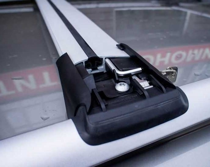 Поперечная дуга автобагажника FicoPro R43 Серебро 860-960 мм фото 2