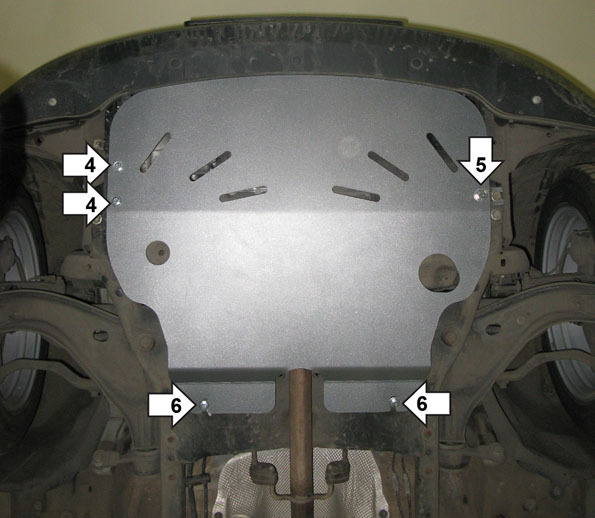 Защита алюминиевая Мотодор для картера двигателя, КПП на Mini Cooper фото 3