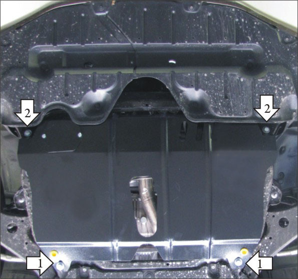 Защита стальная Мотодор для картера двигателя, КПП на Toyota Venza и Camry фото 4