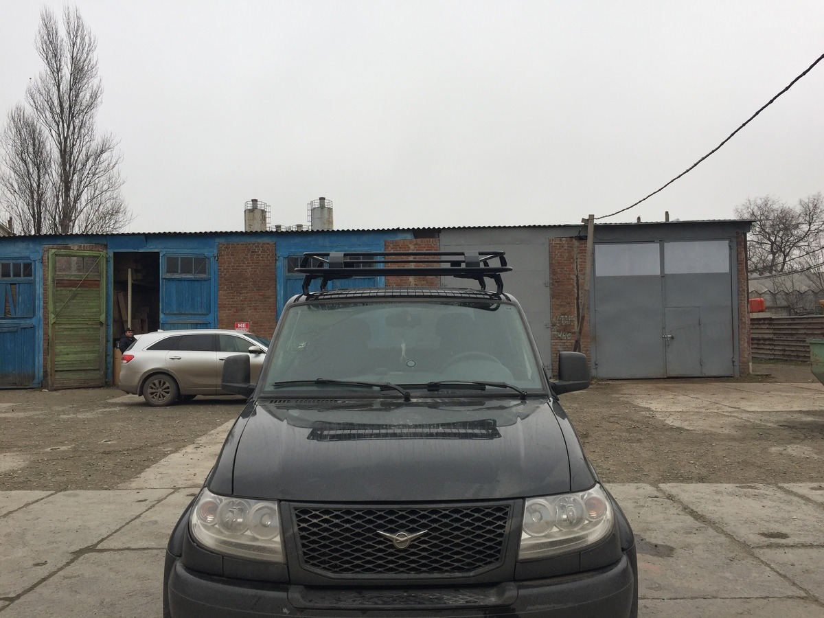 Багажник экспедиционный Евродеталь для УАЗ Патриот-Пикап с сеткой фото 4