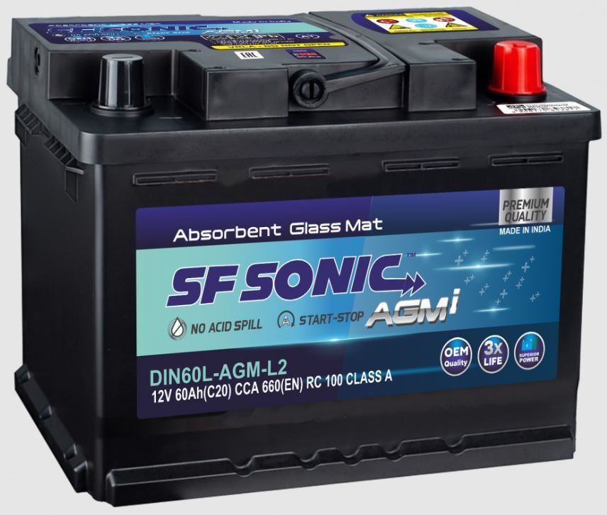 Аккумулятор SF Sonic AGM DIN60L
