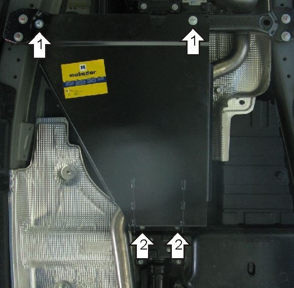 Защита стальная Мотодор для РК на Volkswagen Touareg и Porsche Cayenne фото 2