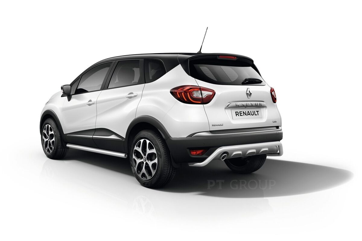 Защита порогов прямая НПС PT Group для Renault Kaptur d63 mm фото 2