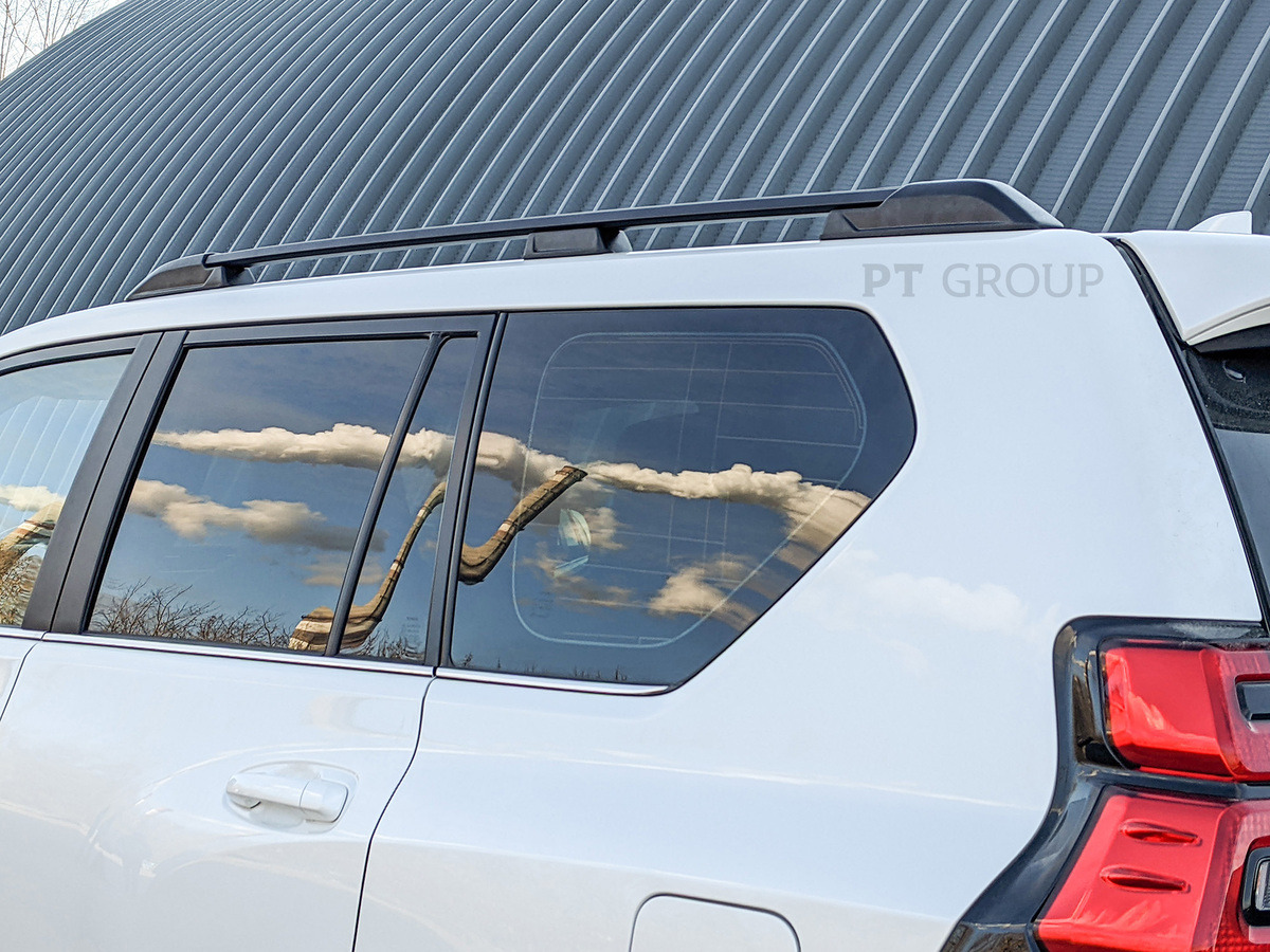 Рейлинги на крышу PT Group черный муар для Toyota Land Cruiser Prado (J150) фото 4
