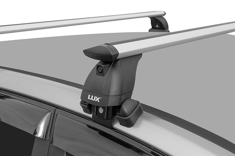 Багажник на обычную крышу Lux БК3 крыловидные серебристые дуги фото 4
