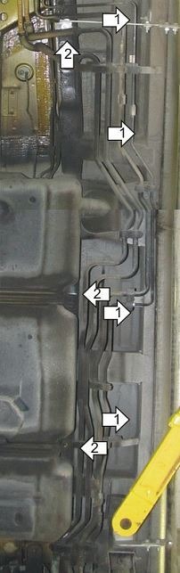Защита стальная Мотодор для Трубки кондиционера на Mercedes-benz Viano фото 4