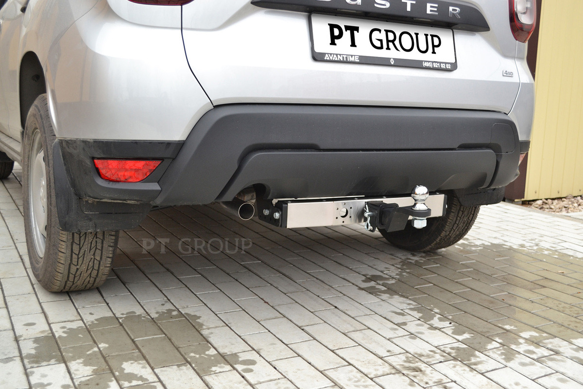 Фаркоп PT Group с металлической накладкой для Renault Duster фото 6
