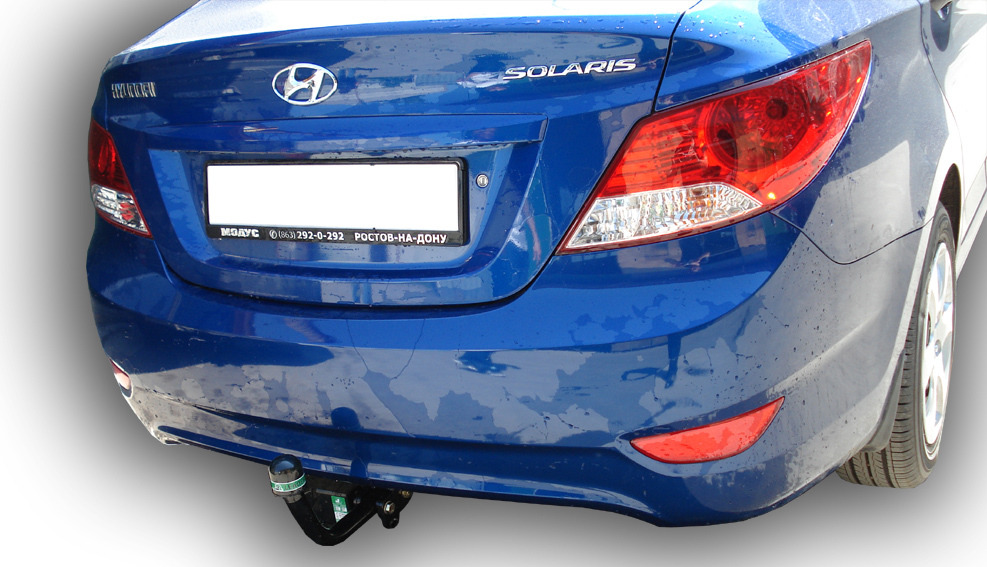 Фаркоп Лидер-Плюс для Hyundai Solaris и Kia Rio седан/хетчбэк фото 6