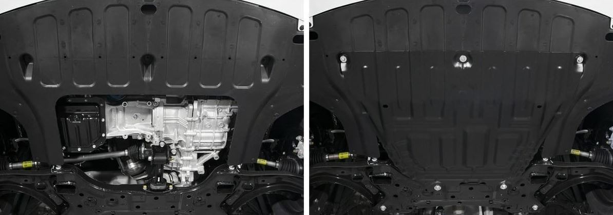 Защита стальная АвтоБроня для картера и КПП на Hyundai Solaris (HCR) и Kia Rio (FB)/ Rio X/ Rio X-Line фото 2