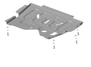 Защита стальная Мотодор для картера двигателя, КПП на Renault Sandero Stepway/Logan/Sandero Lada Largus/X-Ray/X-Ray Cross и Nissan Almera