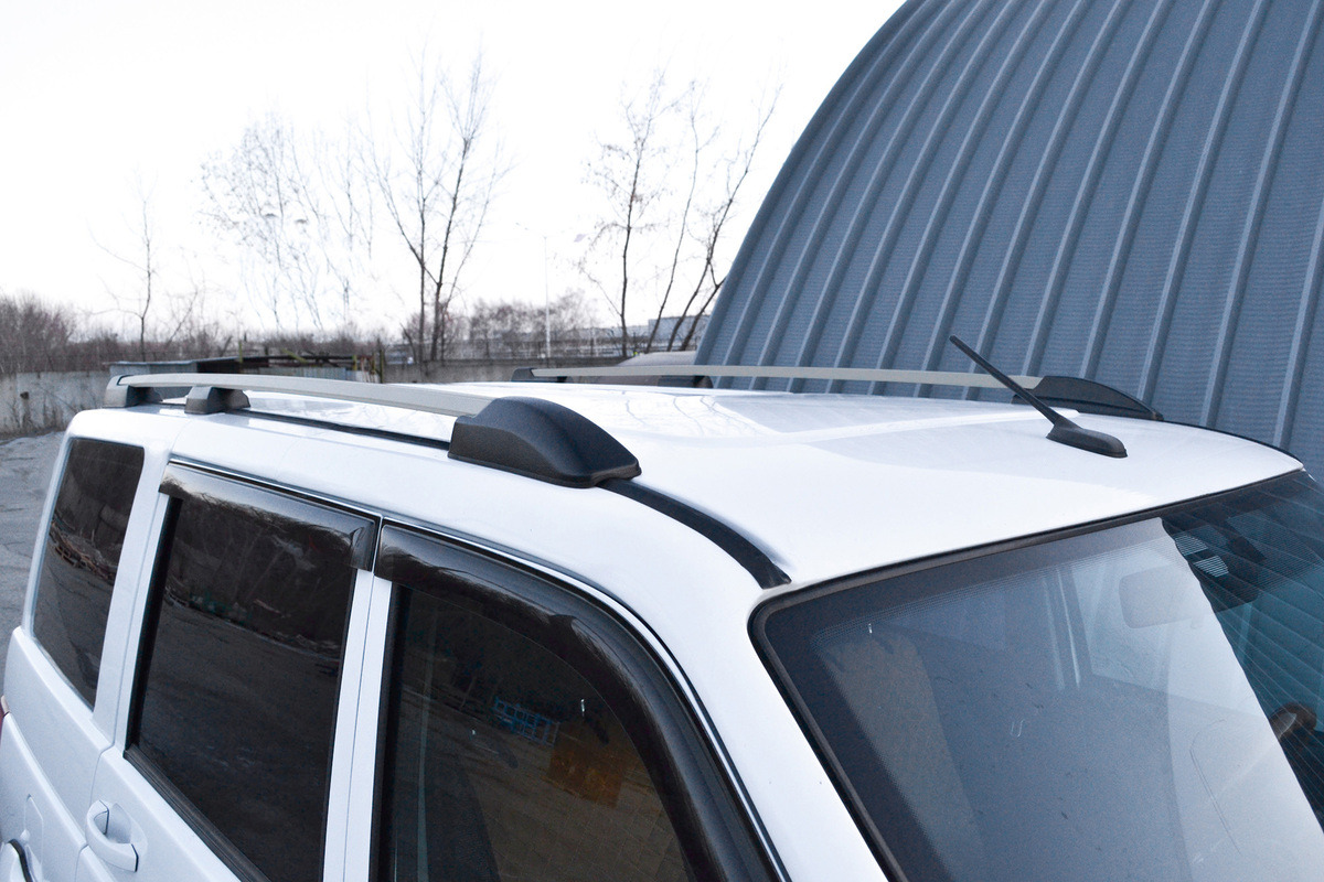 Рейлинги на крышу PT Group серебристый муар для UAZ Patriot фото 2