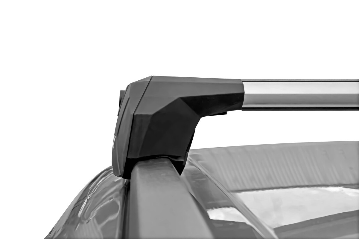 Багажник на интегрированные рейлинги LUX SCOUT с серебристыми дугами фото 4