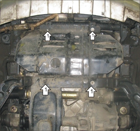 Защита стальная Мотодор для картера двигателя, радиатора на Great Wall Hover H5 фото 3
