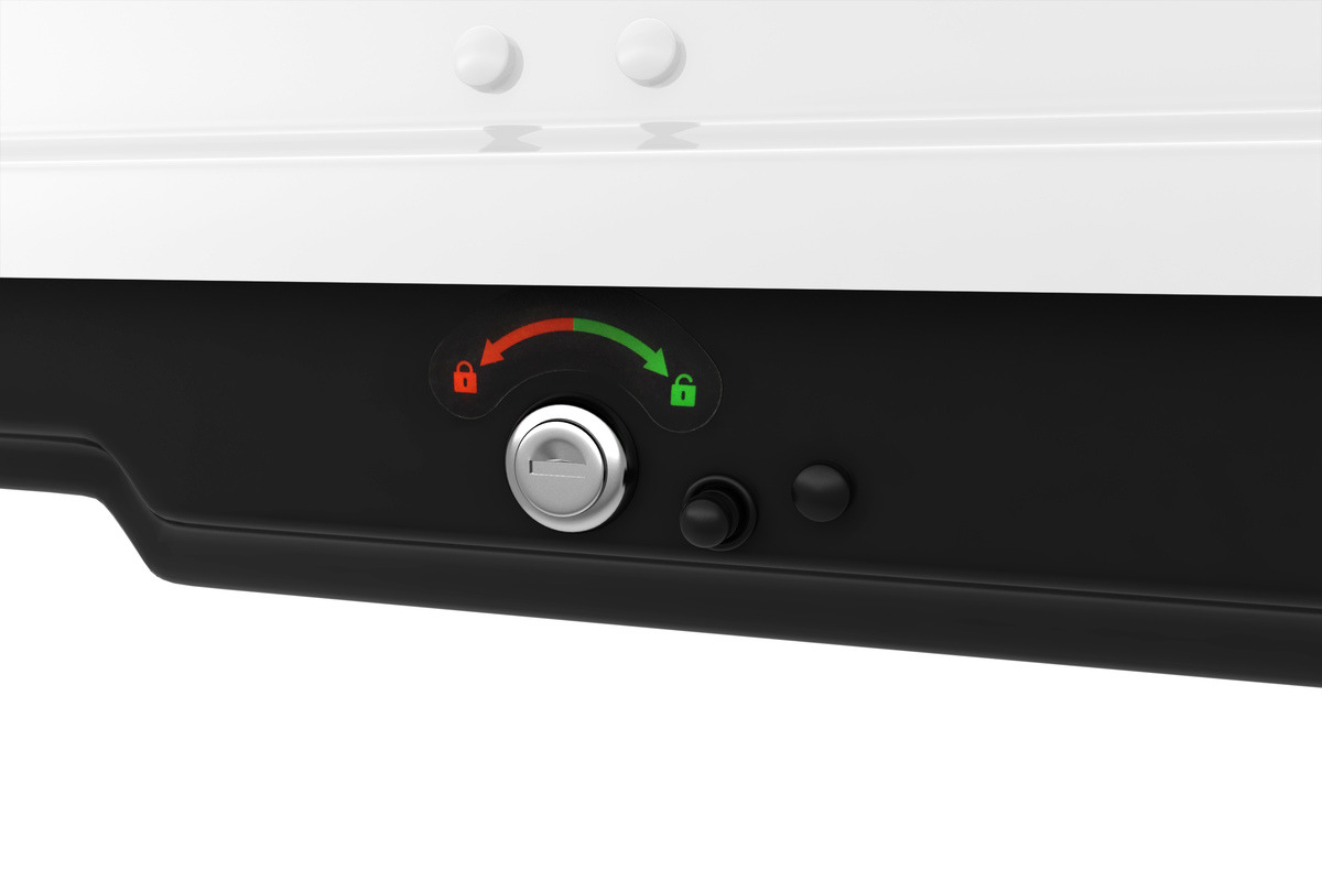 Бокс на крышу белый глянец Cybort Inception фото 6