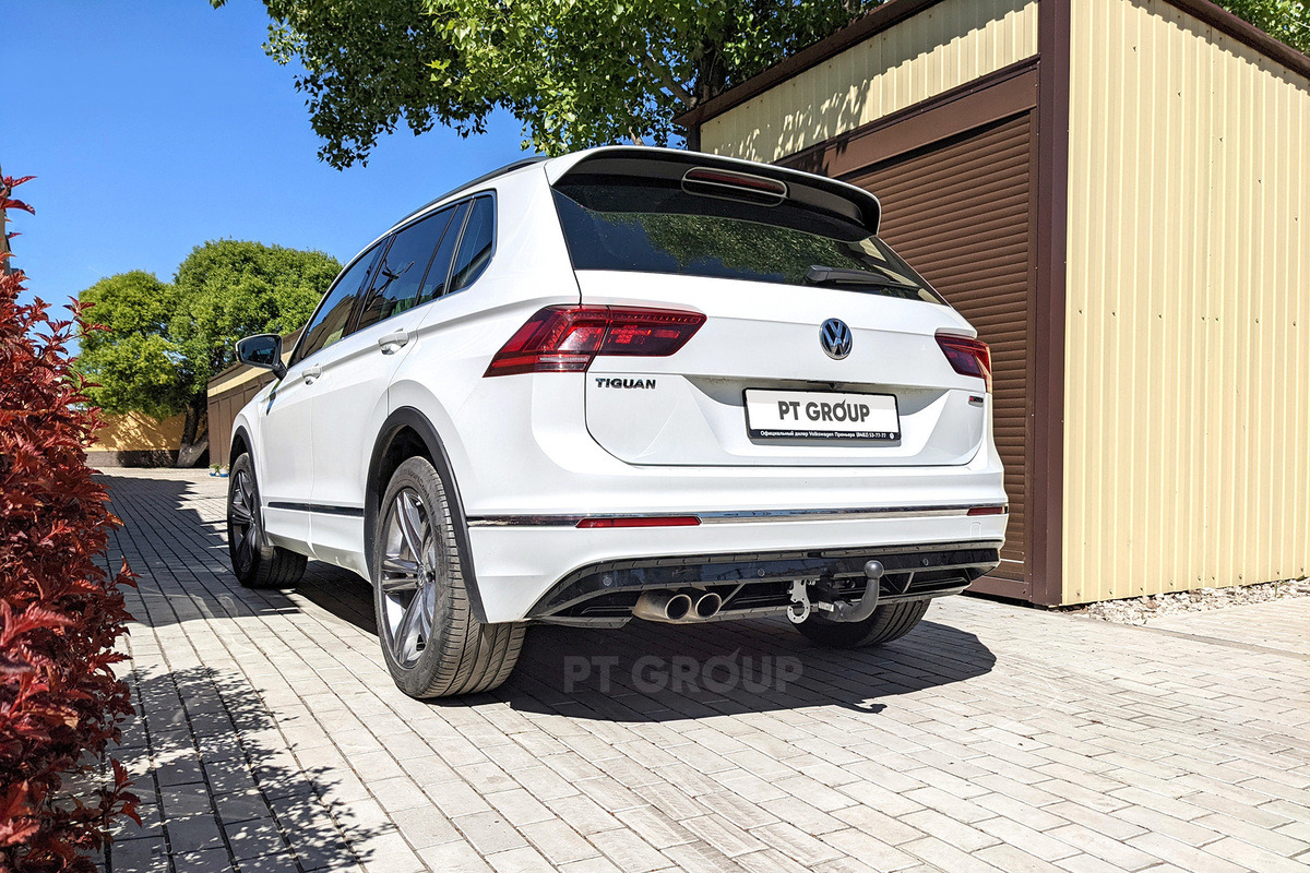 Вертикально съемный фаркоп PT Group для Skoda Kodiaq (NS7)​/ Karoq (NU7) и Volkswagen Tiguan (NF) и (MK2) фото 2