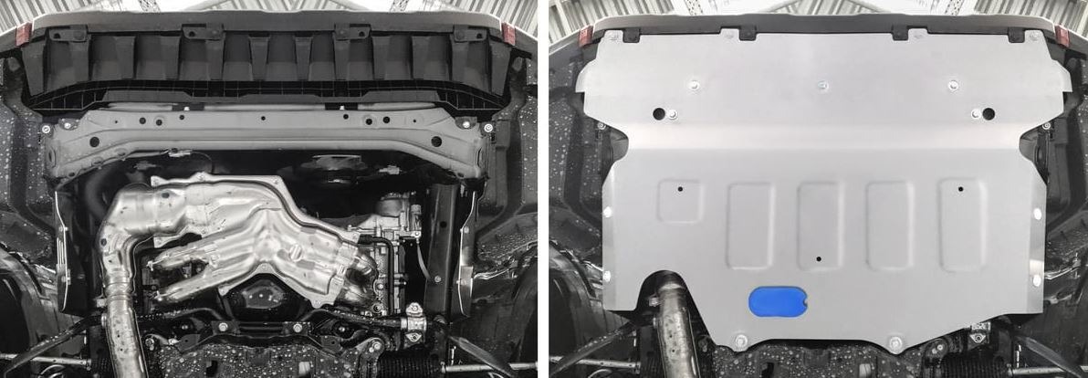 Увеличенная защита алюминиевая Rival для картера на Subaru Forester (SK/S14) фото 2