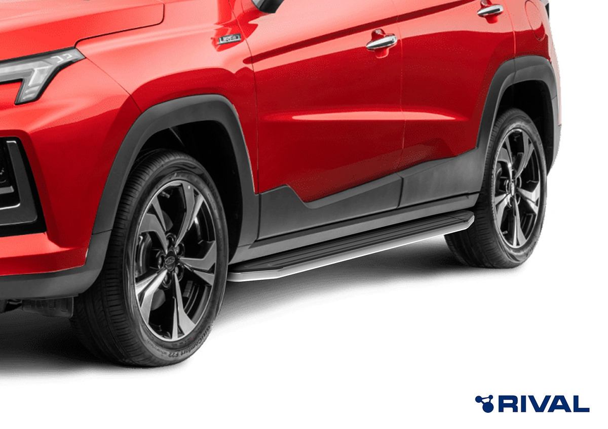 Порог-площадка Rival ​Premium A180ALP c комплектом крепежа для Москвич 3 (DA21)​ и JAC JS4 (1 поколение) фото 3