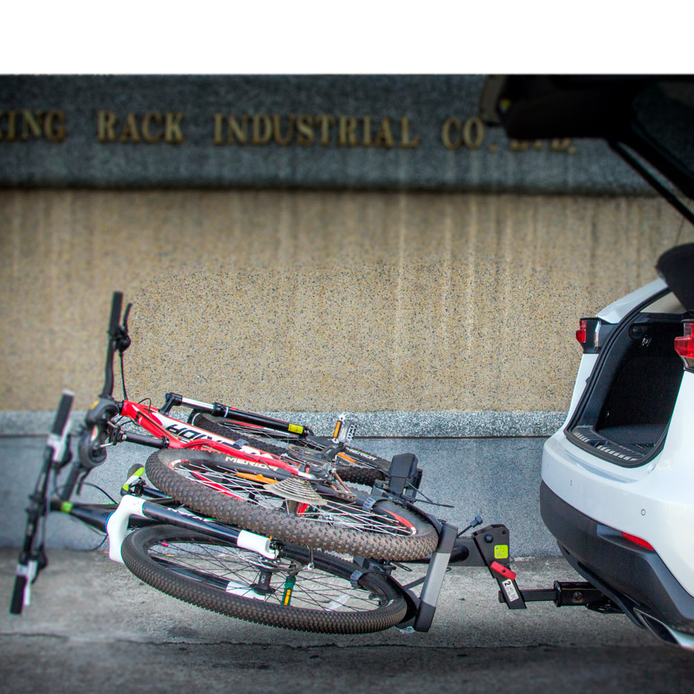 Велоплатформа на фаркоп под квадрат для перевозки двух велосипедов Buzzrack Eazzy H2 фото 12