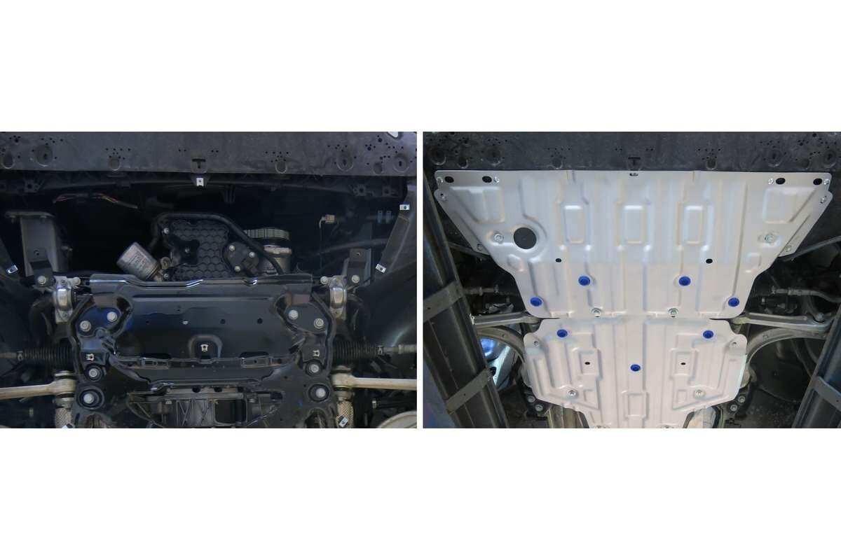 Защита алюминиевая Rival для картера на Audi A4 (В9)/ A5 (F5) фото 2