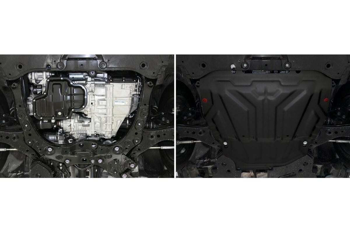 Защита стальная АвтоБроня для картера и КПП на Lexus NX (AZ20) и Toyota Rav4 (XA50) фото 3
