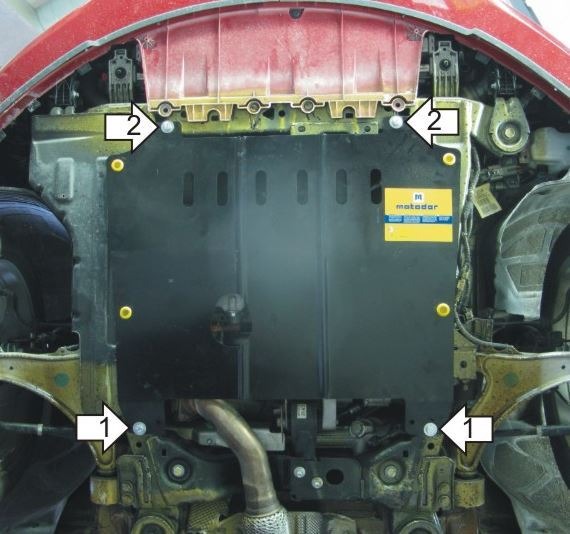Защита стальная Мотодор для картера двигателя, КПП на Opel Insignia фото 2