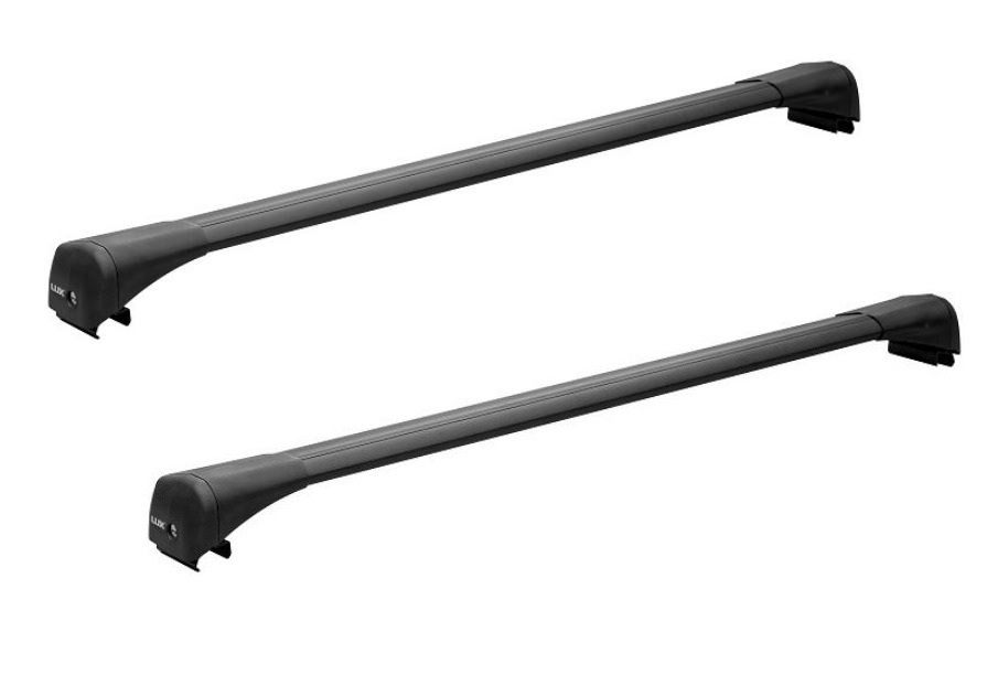Багажник на интегрированные рейлинги Lux Bridge крыловидные черные дуги