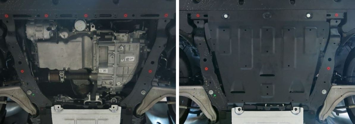 Защита стальная АвтоБроня для картера и КПП для Ford Mondeo (CD391) фото 2