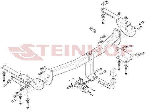 Фаркоп Steinhof для Toyota Highlander XU70