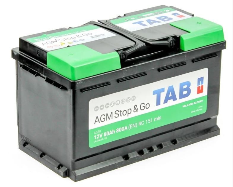 Аккумулятор TAB AGM Stop&Go AG80