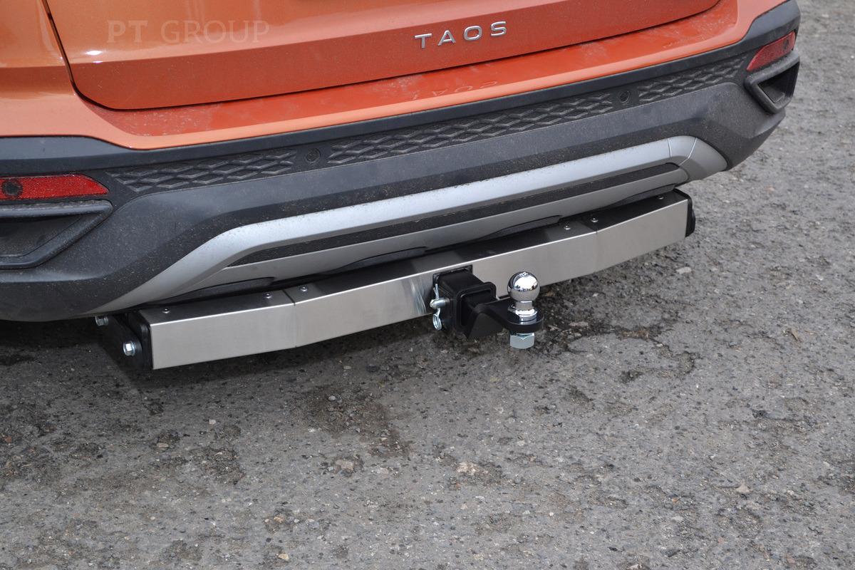 Фаркоп с металлической накладкой PT Group для Volkswagen Taos фото 3