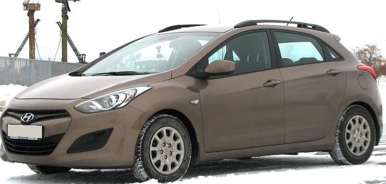 Рейлинги на крышу АПС серебристые для Hyundai i30 (GD) фото 2