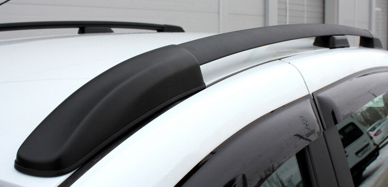 Рейлинги на крышу АПС черные для Renault Sandero (5S) фото 9
